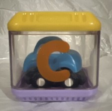 VINTAGE FISHER PRICE PEEK A BLOCKS SENSORY REPLACEMENT BLOCK LETTER C CAR