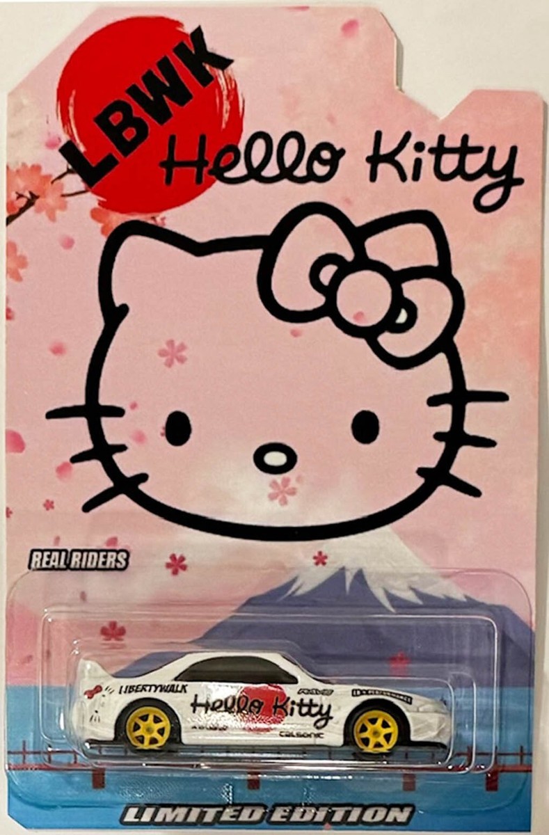 Nissan Skyline GT-R ハローキティ　コラボ　ミニカー Jada Toys 1/24 2002 Nissan Skyline GT-R (BNR34) with Hello