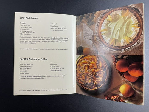 1992 Bacardi Recipe Booklet - Just Add Bacardi For Year Round Entertaining - Picture 4 of 5