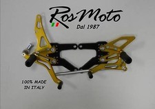 PEDANE ARRETRATE  REARSETS KAWASAKI ZX6R 2005-2015 ORO-NERO GOLD-BLACK