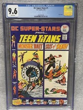 DC SUPER STARS #1 1976 Teen Titans CGC 9.6 White pages Robin Wonder Girl Speedy