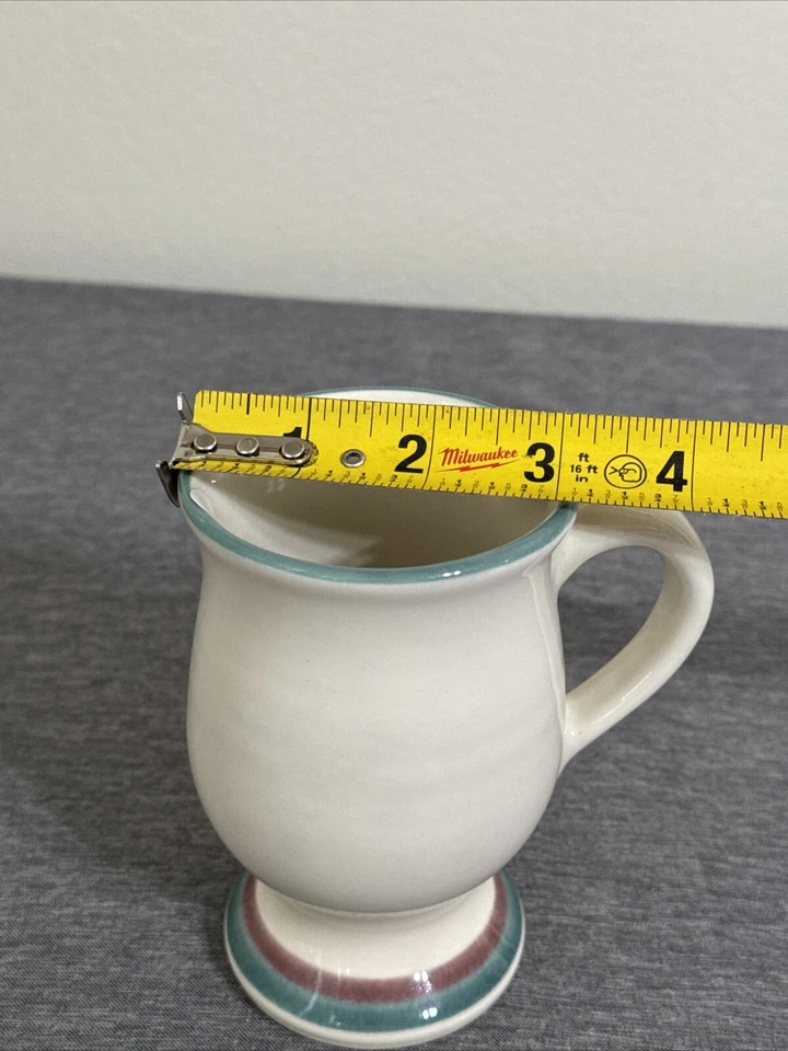 Tres tazas de café/té con pedestal de gres Pfaltzgraff "Juniper" de 12 oz Foto 3 de 4