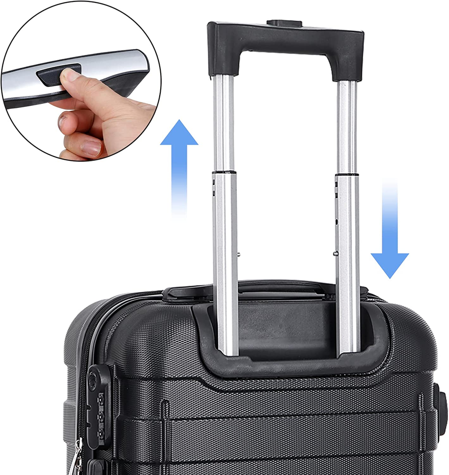 Hardside Expandable Luggage with Spinner Wheels, 21 Inch Carry on