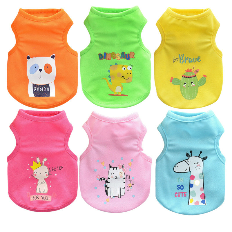 XXXS XXS XS Dog Clothes T Shirt Puppy Pajamas Summer Vest for Teacup