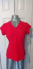 2pcs. White Cross Scrub Top Women s Medium Red CRFT 1 Pocket V Neck NEW.. C