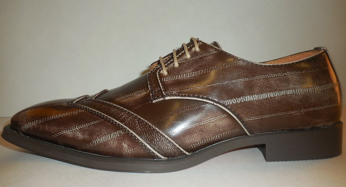 Mens Brown Taupe Distressed Vintage Look Dress Antonio Cerrelli 6533 Sz 10.5 Mens Brown Taupe Distressed Vintage Look Dress Antonio  main image 2