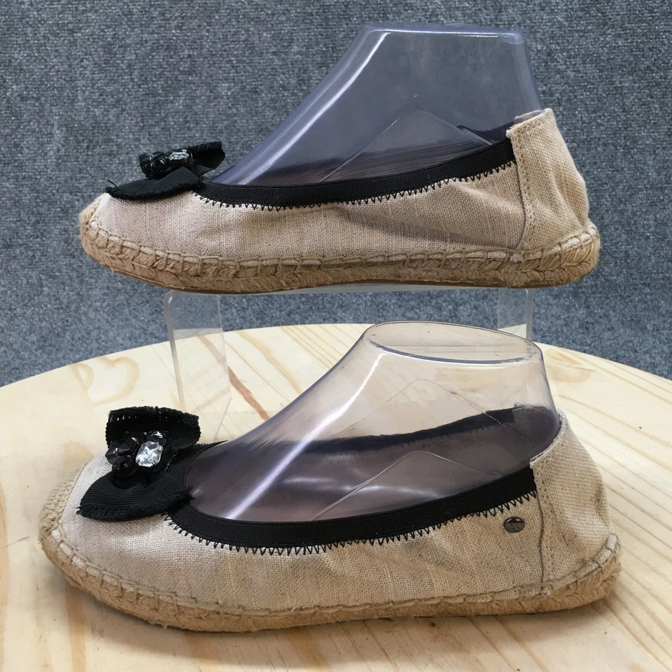 Zapatos Simply Vera Vera Wang para mujer 8,5 M alpargata de ballet lazo crema sin cordones Foto 2 de 4