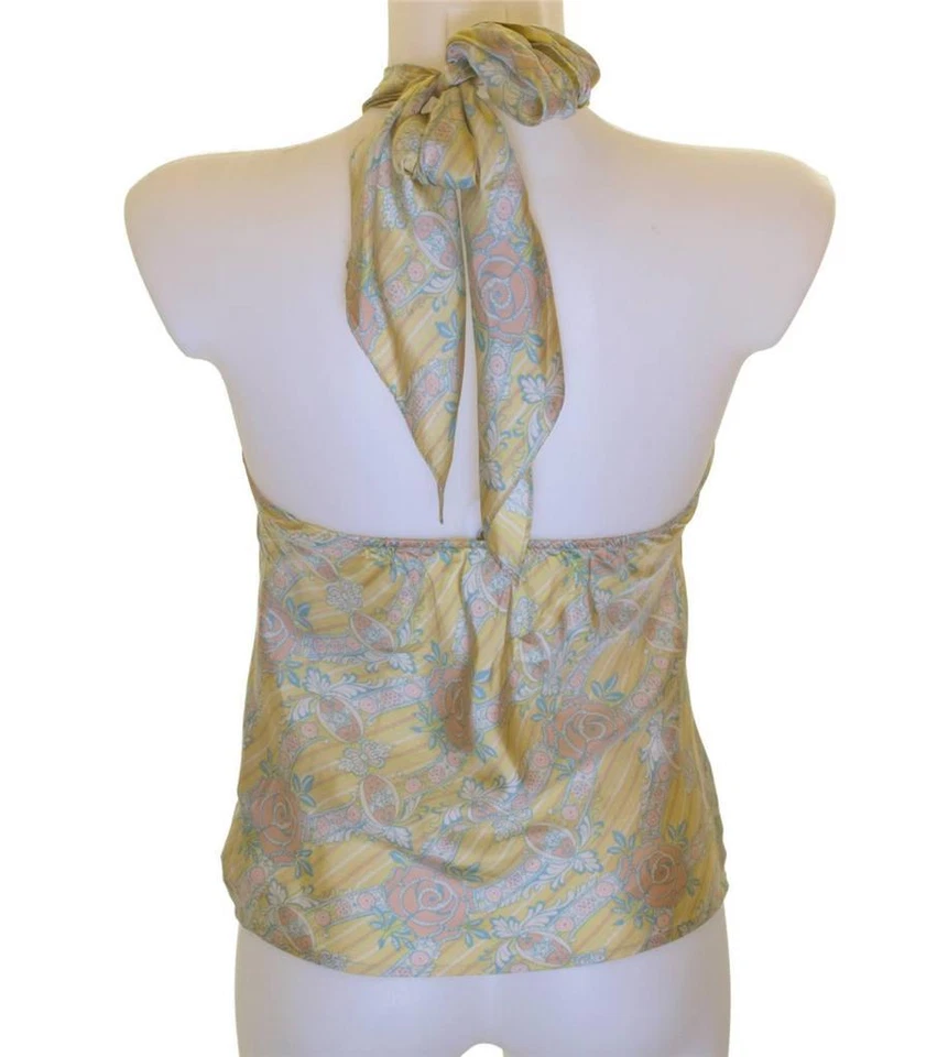 New Women's French Connection 100% Silk Blouse Halterneck Strappy Top Fcuk RP£65 - Image 2 of 2