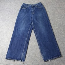 VINTAGE Anchor Blue Huge Jeans Mens 25x28 Blue Baggy Wide Leg Skate 90s Y2K JNCO