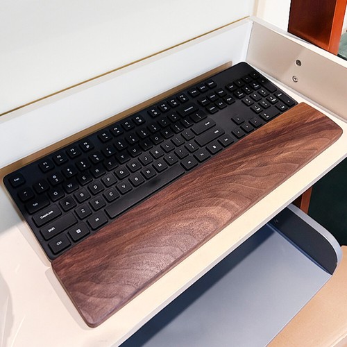 Walnuss -Tastaturhalter Handgelenksunterstützung Für Computertastatur - Afbeelding 2 van 12