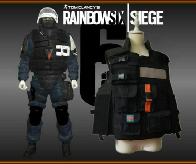 Hot Rainbow SixSiege Doc GIGN Vest jacket uniform Cosplay costume