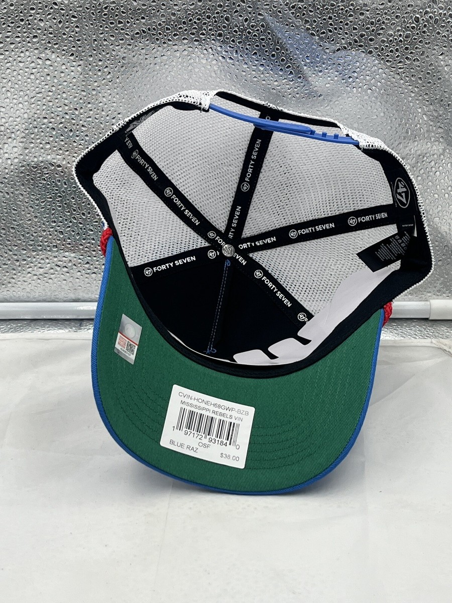 Ole Miss Rebels Baseball Hat – Officially Licensed, Distressed Blue Cap, Adjustable Strap, Cotton Material - View #5