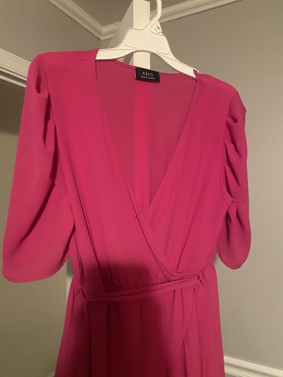 VICI HOT PINK COCKTAIL DRESS-XL