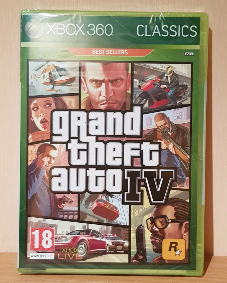 Grand Theft Auto IV Xbox 360 Action Game GTA 4 Gta4