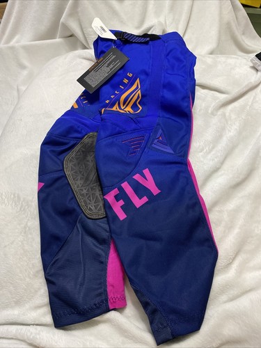 Fly Racing Kinetic K220 Pants SIZE 24 Midnight/Blue/Orange - Picture 2 of 5