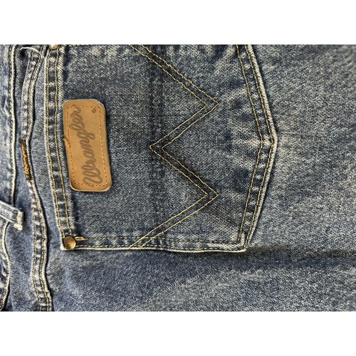 Jeans uomo WRANGLER George Strait taglia 40x32 blu medio denim taglio cowboy western - Foto 5 di 6