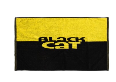 Black Cat Hand Towel Angelhandtuch 70x40 cm 100% Baumwolle Farbe Schwarz/Gelb