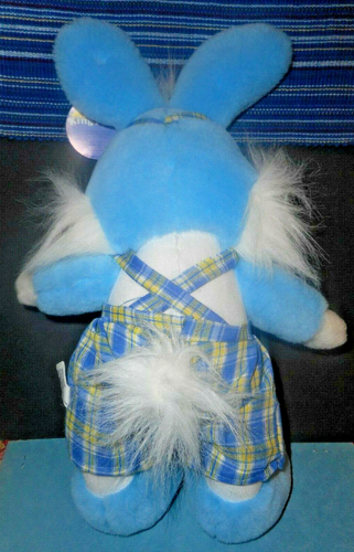 2002 König Plüsch hellblau Hase Kaninchen Plüsch Ostern Neu mit Etikett - Bild 3 von 4