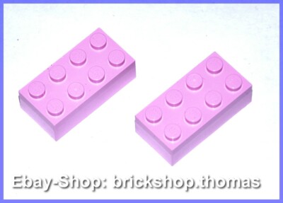 Lego 2 x Bausteine Steine rosa 2x4 - 3001 - Basic Bricks Bright Pink NEU / NEW