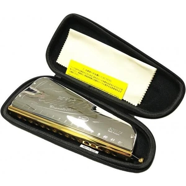 Suzuki SCT-128 Tremolo Professional Chromatic 16 Hole Harmonica Japan New - Image 3 of 4