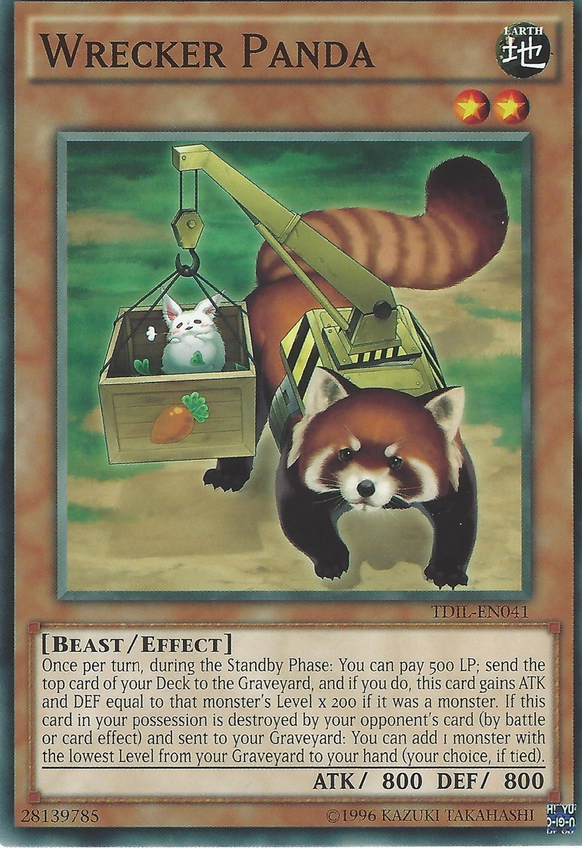 YU-GI-OH CARD: WRECKER PANDA - TDIL-EN041