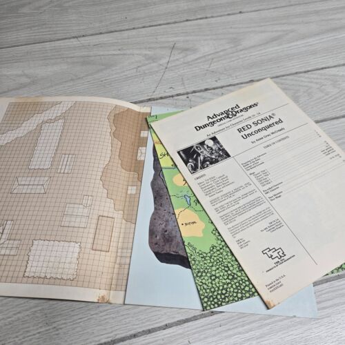 Red Sonja Unconquered (Advanced Dungeons & Dragons Module RS1) TSR 9183 - Picture 4 of 5