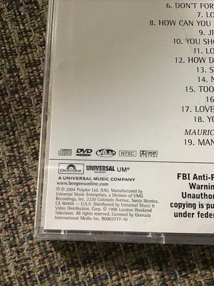 BEE GEES NUMBER ONES 2004 CD/DVD BRAND NEW POLYDOR PRINT 19TRX - Image 3 of 4