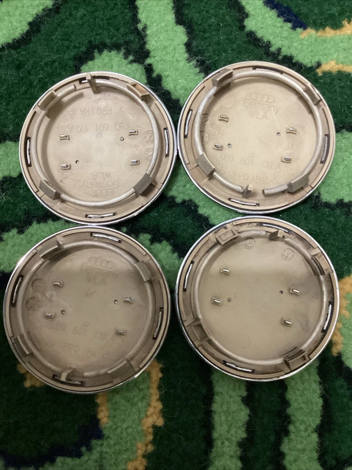Tapa central Audi A8 A6 A4 A3 TT 4B0 8T0 601 170A rueda OEM 2002 2016 4 piezas Foto 3 de 4