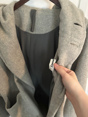 Edwina Horl Japanese oversized duffle coat jacket - auralee