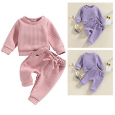 2PCS Kids Baby Toddler Girls Clothes Set T-shirt Tops Pants Leggings Outfits