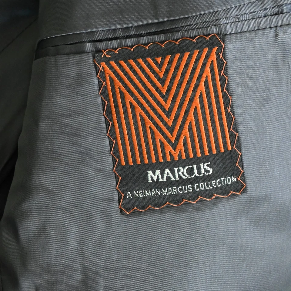 Blazer Abrigo Deportivo Chaqueta De Colección Neiman Marcus 41R 42R Amarillo Azul Cuadros Lana Foto 4 de 4