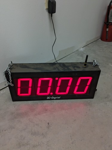 DC-40T-DN 4.0 Inch Red LED Digital Wireless Countdown Timer - Industrial Display