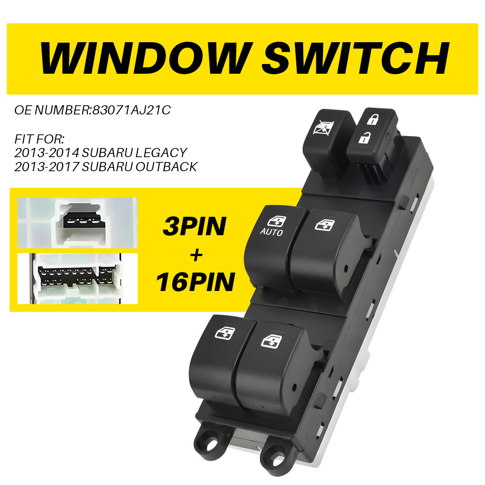 Front Left For 2013-19 Subaru Legacy Outback Window Control Switch 83071AJ21C M