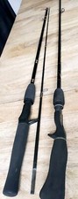 2 Pcs Baitcasting Fishing Rods 1 Brass Pro Shop Pro Comp 2 Shakespeare Synergy 2 Pcs Baitcasting Fishing Rods 1 Brass Pro Shop Pro Comp 2 Shakespeare Synergy