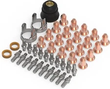 IPT40 45pcs Plasma Cutting Torch Tip Electrode Consumables for YESWELDER CUT65DS
