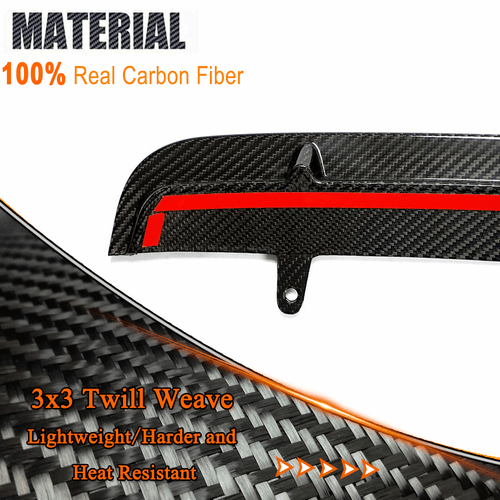 Fit for BMW F90 M5 Sedan 2018-20 Real Carbon Fiber Front Bumper Lip Chin Spoiler - Picture 10 of 13