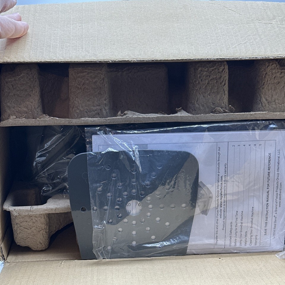 WestBend Professional Snowball Ice Shaver, Removable Ice Drum, Williams