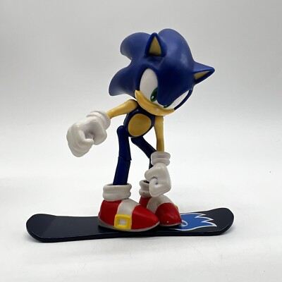 Sonic the Hedgehog 4 Inch Figure Modern Sonic with Snowboard READ Description
