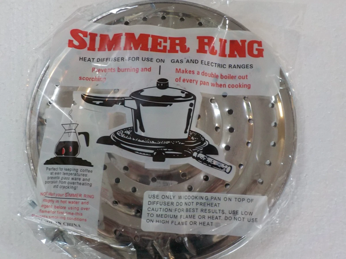 Stove Top Metal Simmer Ring Heat Diffuser for Gas u0026amp; Electric Stove  Range (SR 8) | eBay