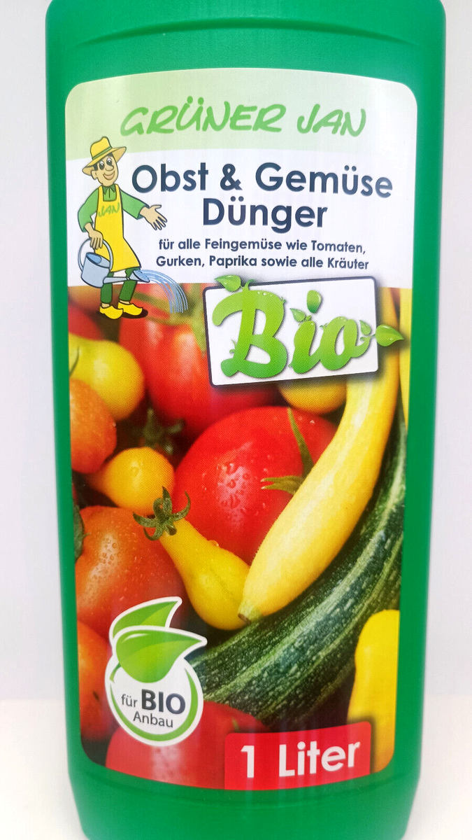 Gemsednger 2x 1 L Obst Tomaten Gurken Paprika Grner Jan Flssigdnger  NEU | eBay.de