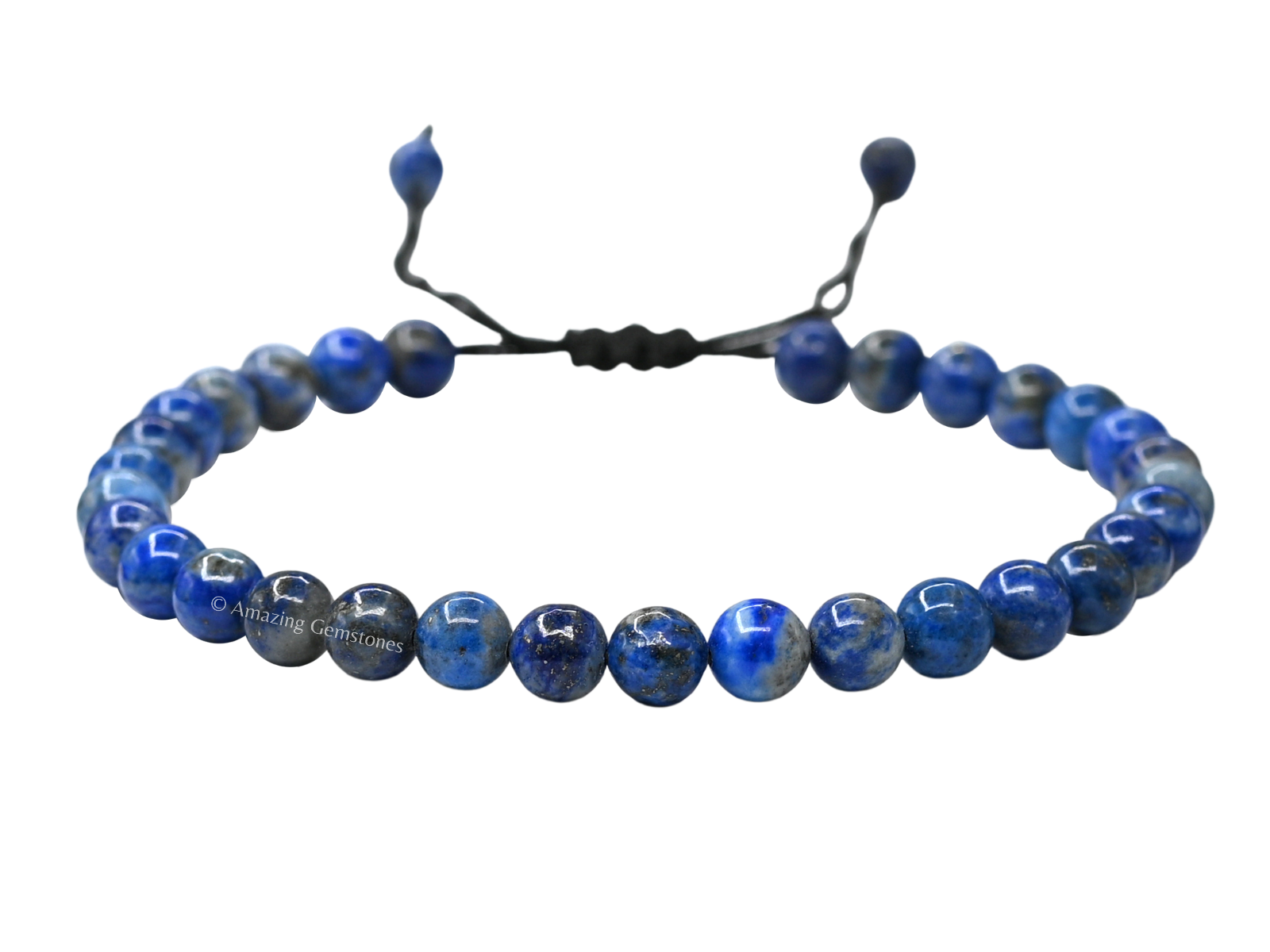Lapis Lazuli Anklet Ankle Bracelets for Women, Stretchy Adjustable Hand Knotted