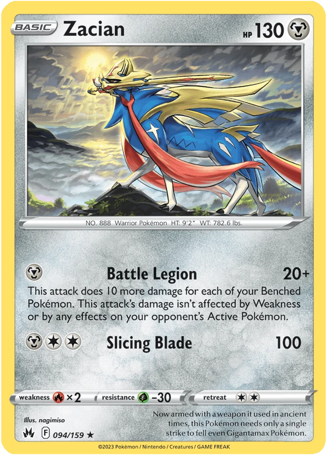 Zacian 094/159 Crown Zenith for sale | eBay