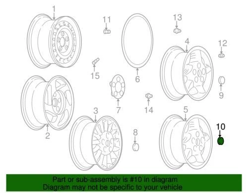 Tapa central estilo botón negro Pontiac original GM 1999-2008 9593883 Foto 2 de 2