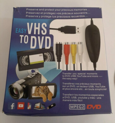 EZCAP USB Easy VHS To DVD Converter USB 2.0 Video Capture