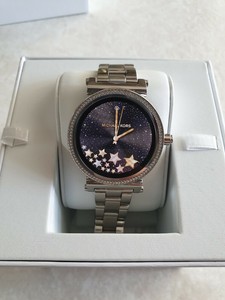 michael kors sofie pave silver tone smartwatch