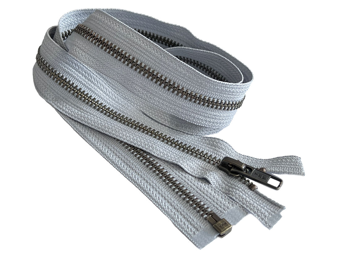 22 Inch #5 Separating Jacket Zipper Olive Green YKK #5 Brass Jacket ...