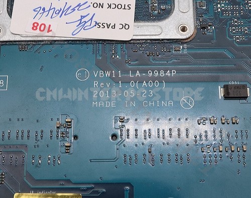 For Dell 17R 5737 3737 w/I5-4200U CPU Motherboard LA-9984P CN-0W6XCW 0W6XCW Test - Picture 4 of 7
