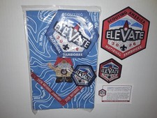 (5-PC-SET)Neckerchief + 2-Backpatches + 2-Pocket Patches(2026-NATIONAL JAMBOREE)