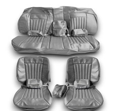 Sitzbezüge Bezüge für Mercedes Benz W126 SE SEL Limousine 1.Serie 1979-1985 grau