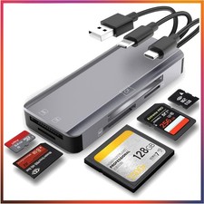Langlebiger 5-in-1 Kartenleser für SD/TF/Mic...